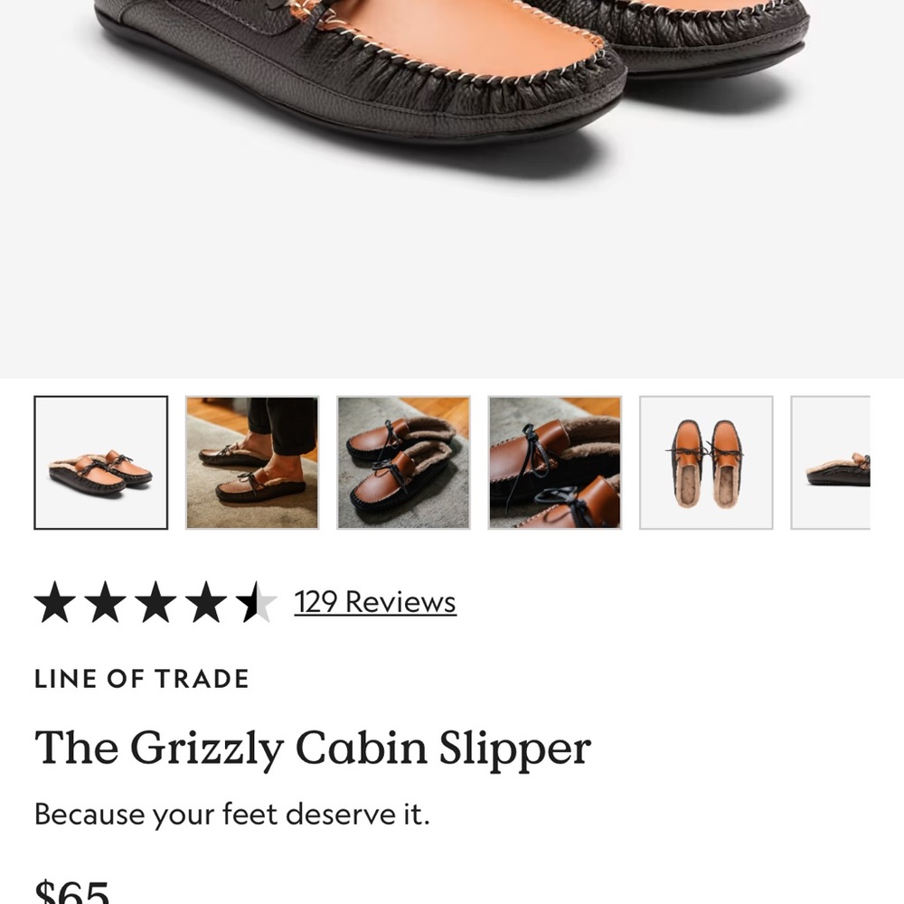 Black and Brown Moccasin Slippers